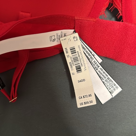 Victoria's Secret Scarlet Lace Push-up Bra - Picture 4 of 6